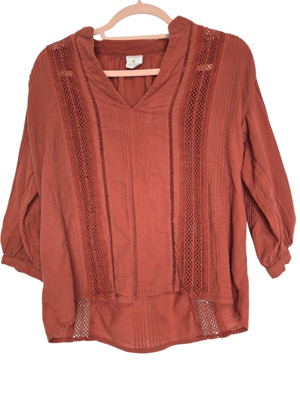 Bohemian-style peasant blouse from the brand By Together